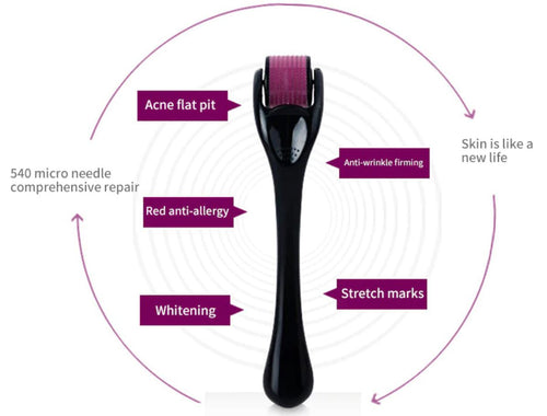 Derma Roller System | Microneedle Roller for Face, Beard & Hair Growth
