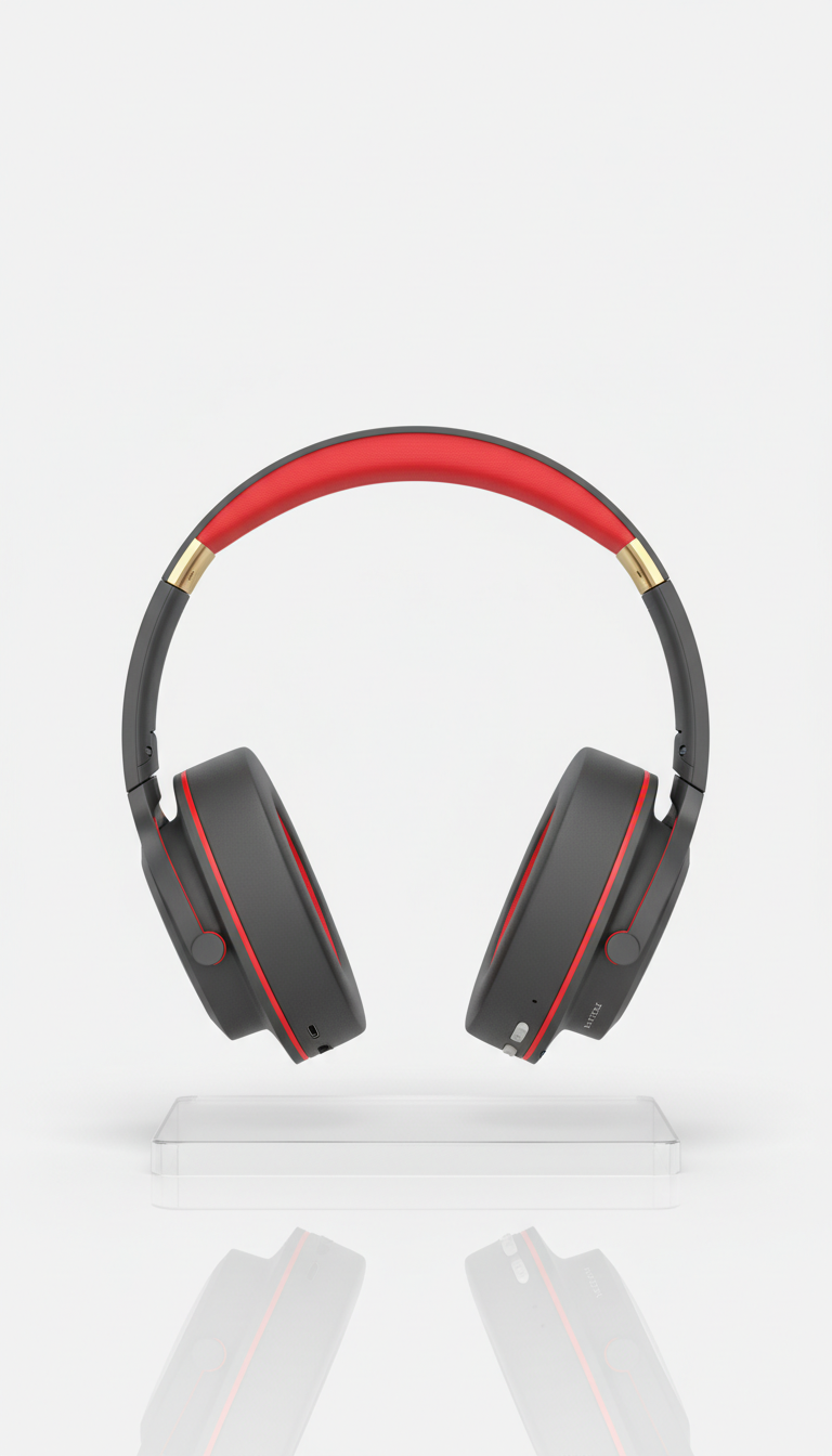Wireless headphones with noise cancellation