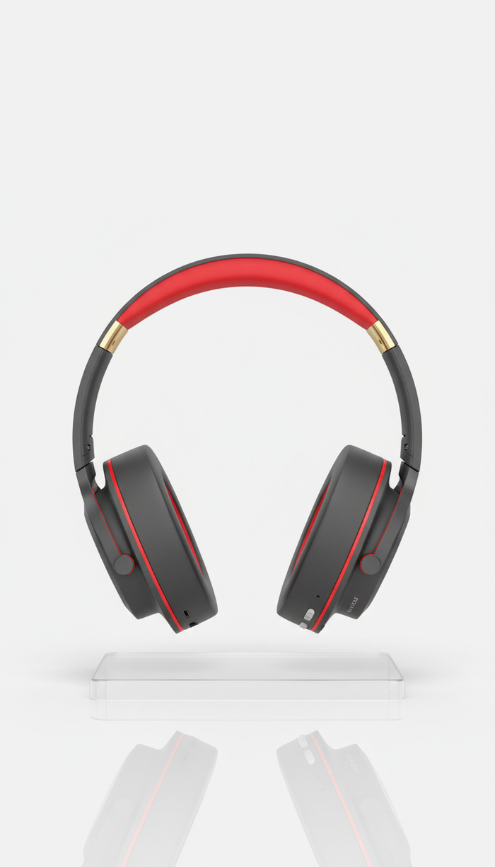 Wireless headphones with noise cancellation
