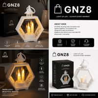 Glowing hexagonal lantern in soft light — photo 2