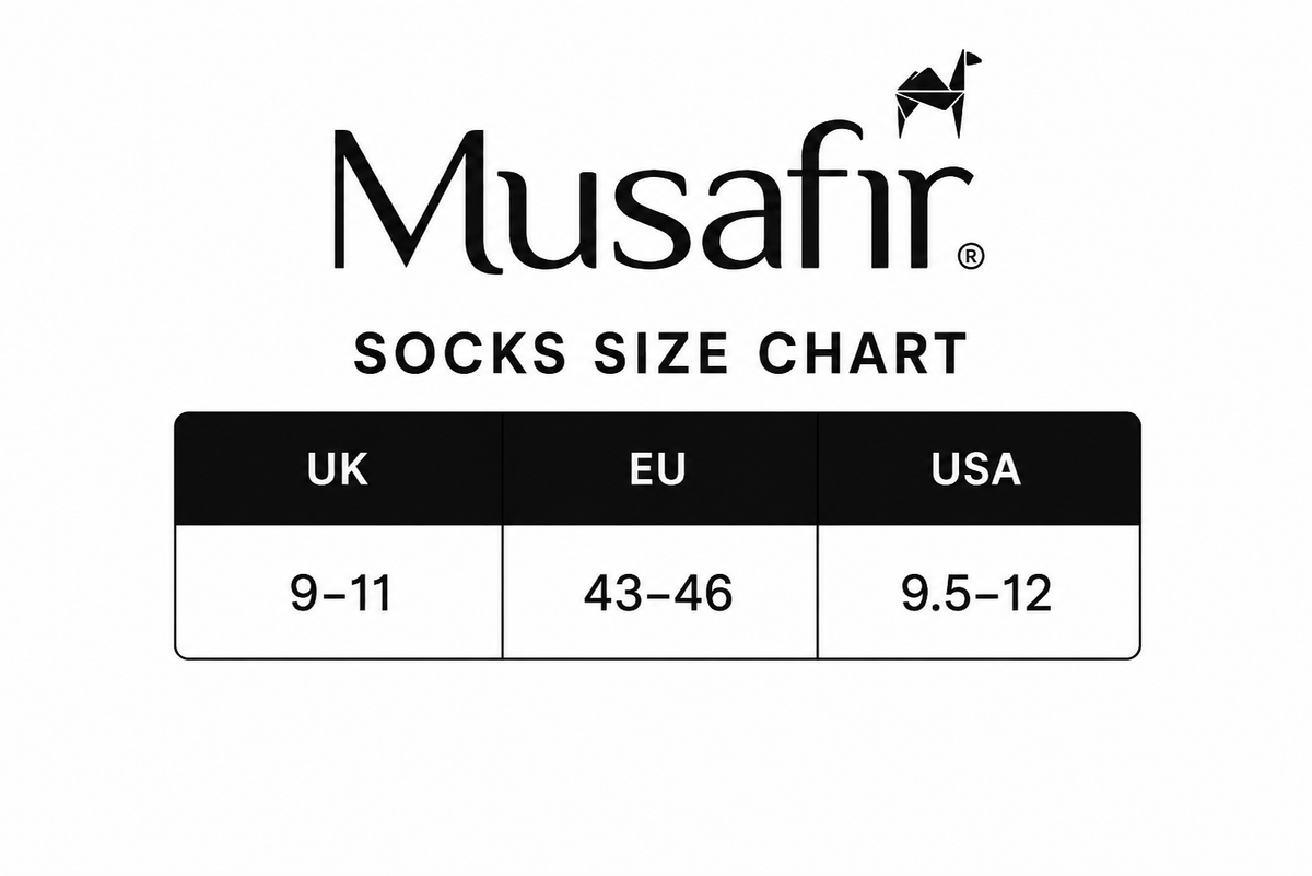 MUSAFIR ACTIVE DROPNEEDLE CREW SOCKS (PACK OF 3)