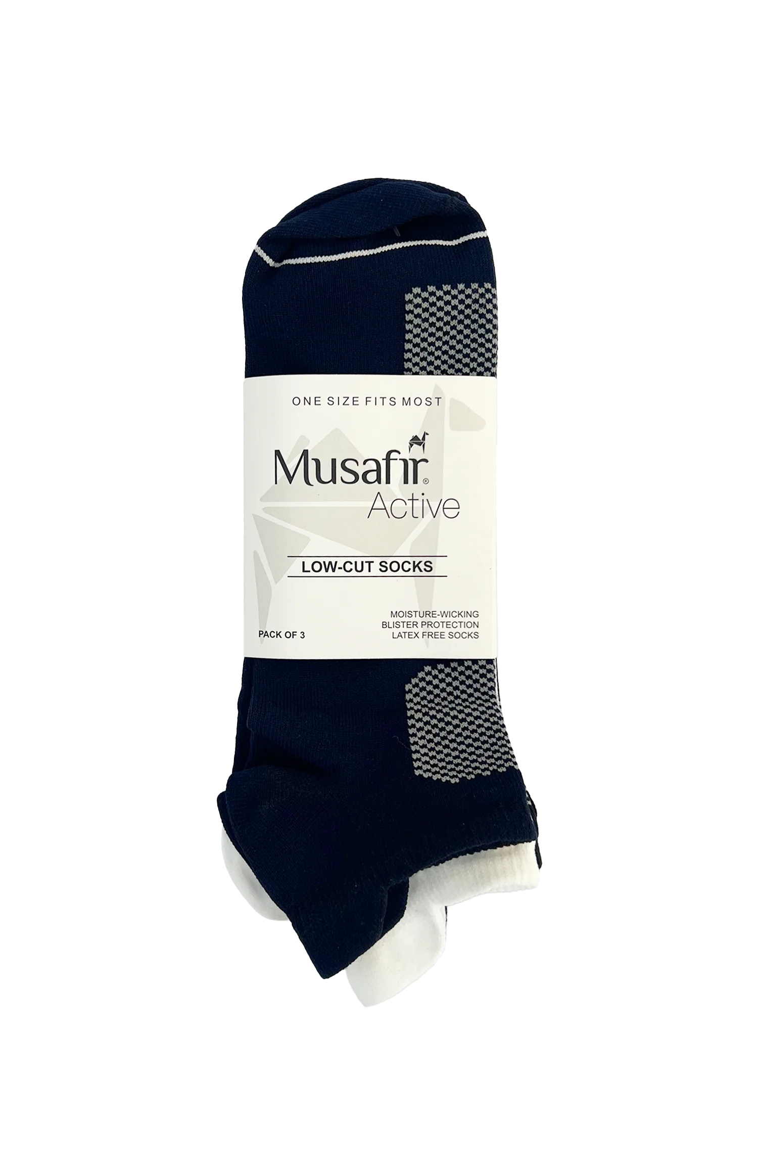 MUSAFIR ACTIVE LOW CUT SOCKS (PACK OF 3)