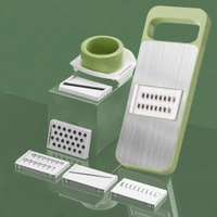 Premium Stainless Steel Vegetable Cutter – Multi-Blade Vegetable Slicer & Grater — photo 2