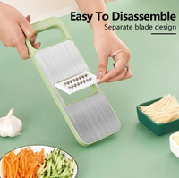 Premium Stainless Steel Vegetable Cutter – Multi-Blade Vegetable Slicer & Grater — photo 4