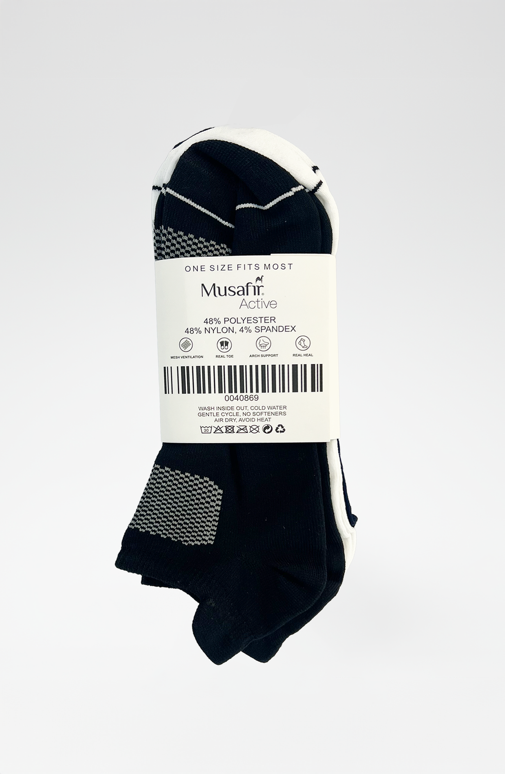 MUSAFIR ACTIVE LOW CUT SOCKS (PACK OF 3)
