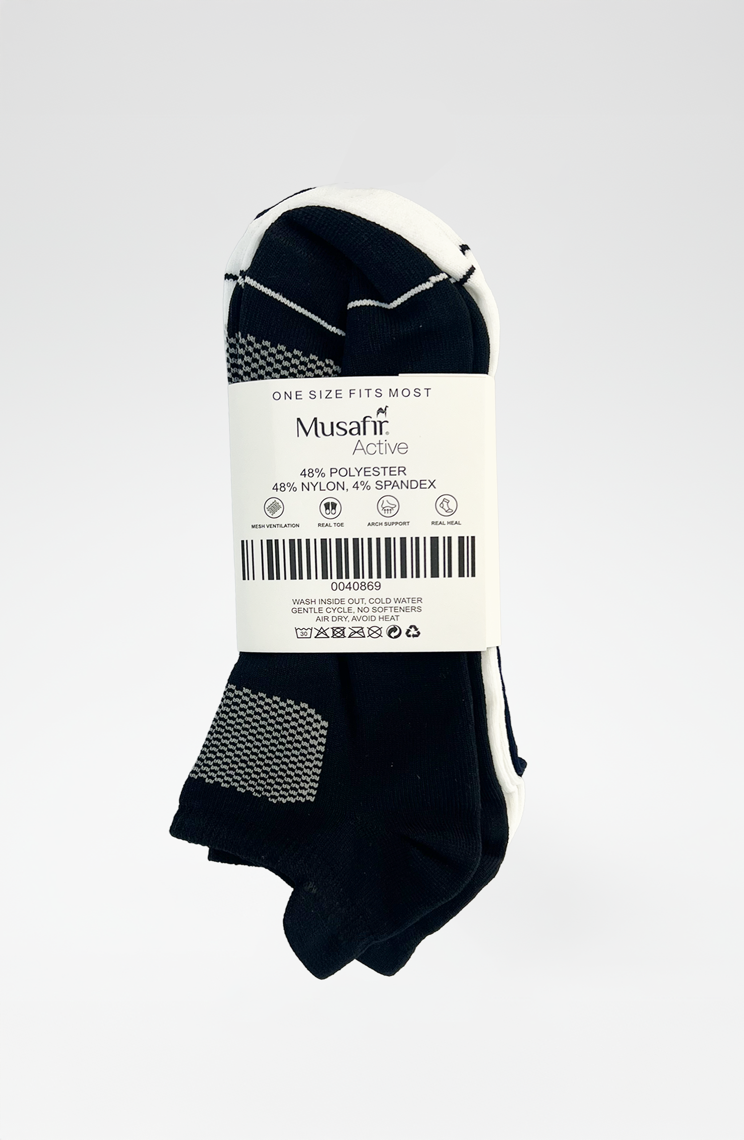 MUSAFIR ACTIVE LOW CUT SOCKS (PACK OF 3)