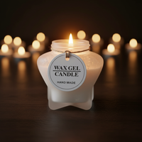 ✨ Scented Handmade Wax Gel Candle – Star Shape Jar — photo 7