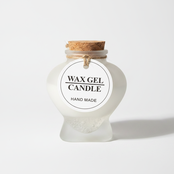 ✨ Scented Handmade Wax Gel Candle – Star Shape Jar