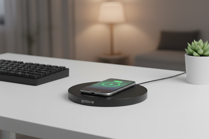 ⚡ Groov-e Wireless Charger Pad 15W – Fast Charging for All  Devices