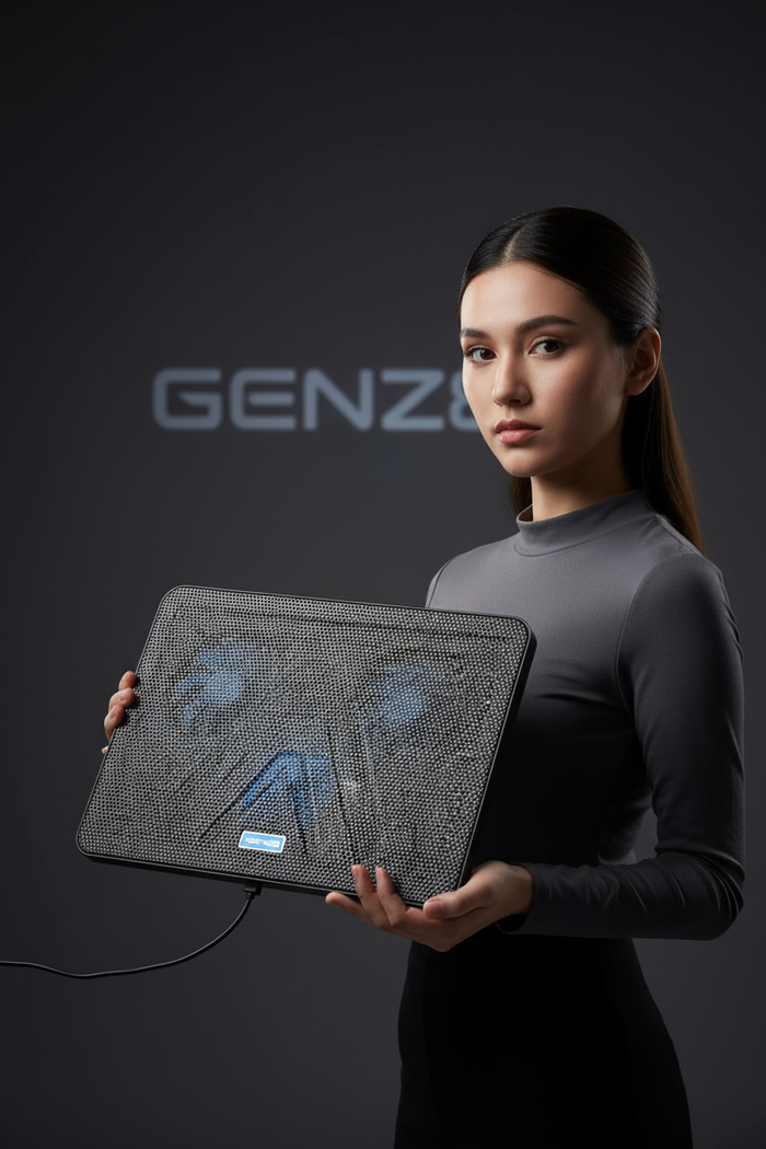 Triple-Fan Laptop Cooling Pad