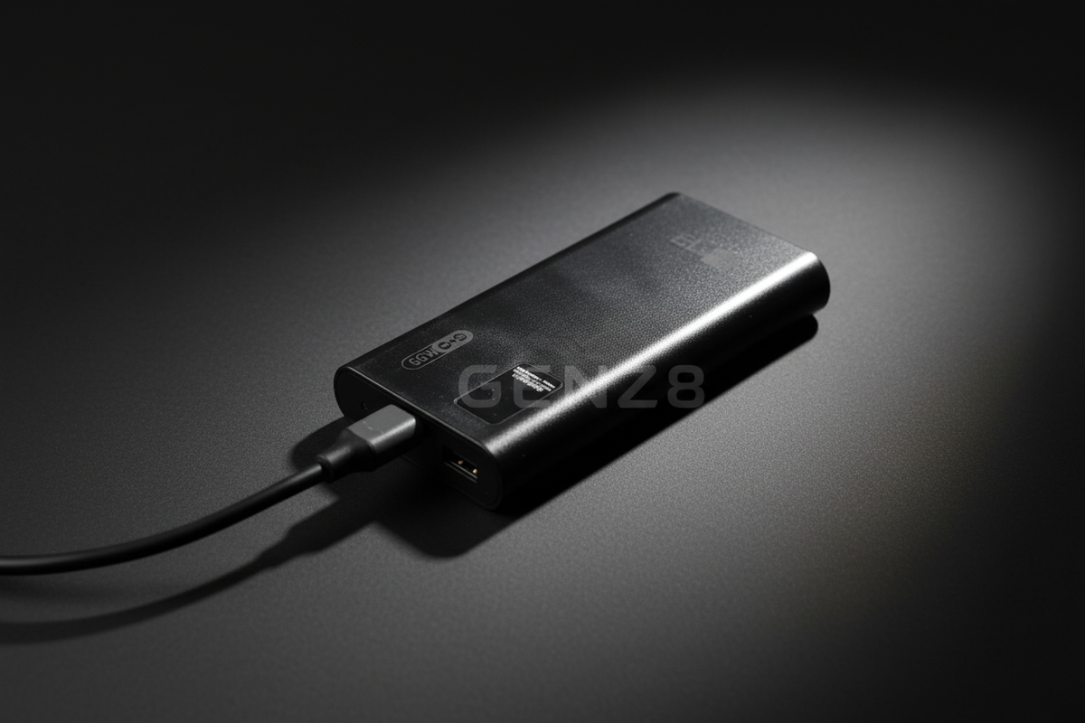 Imported Black Power Bank - Lot Condition